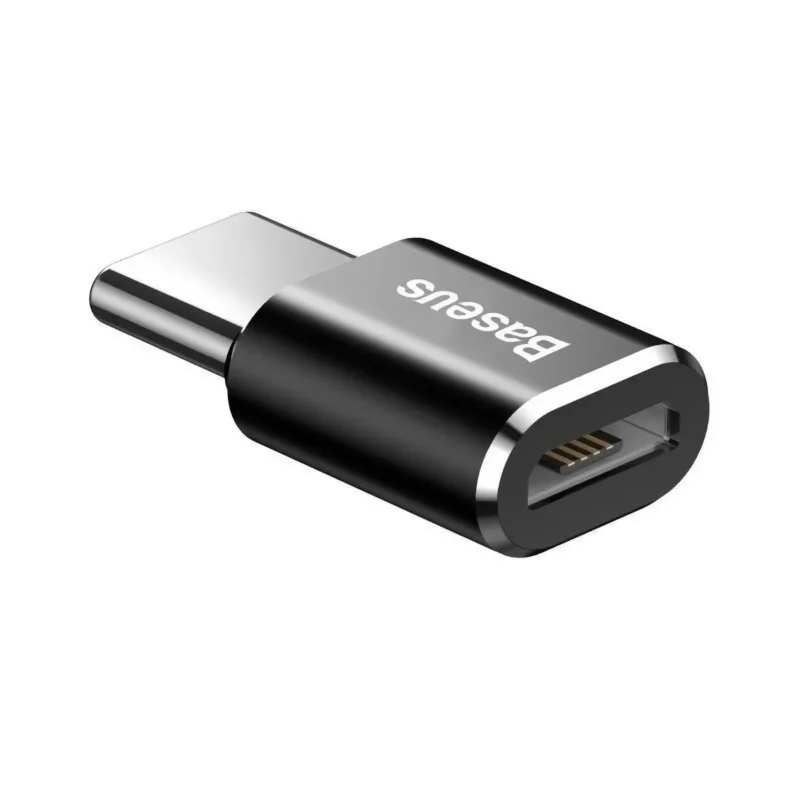 Baseus-Micro-USB-to-USB-Type-C-adapter-black-14073_6 Svart Micro-USB till USB-C-adapter