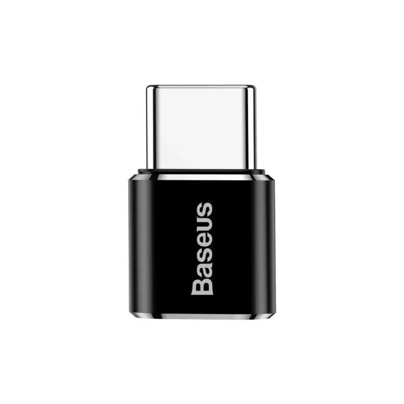 Svart Micro-USB till USB-C-adapter