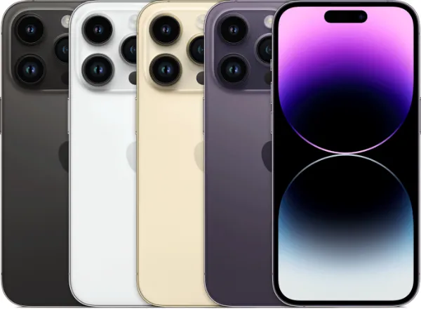 iPhone 14 Pro i olika färger