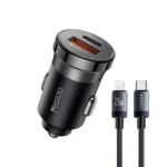 Billaddare 12V med USB-C till Lightning-kabel