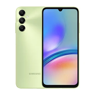 Galaxy A05s, grön, fram- och baksida
