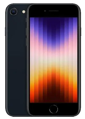 iPhone SE generation 3, svart