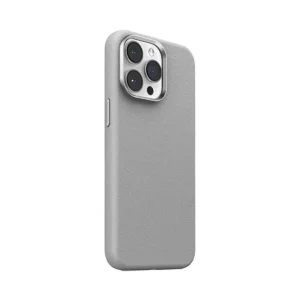 MagSafe-skal för iPhone 15 i grått PU-läder