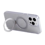Magnetiskt skal med ringstativ för iPhone 15