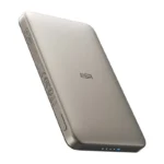 ESR Qi2 MagSlim powerbank i titan, baksida