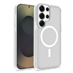 Frostat halvtransparent magnetiskt skal för Galaxy S25 Ultra