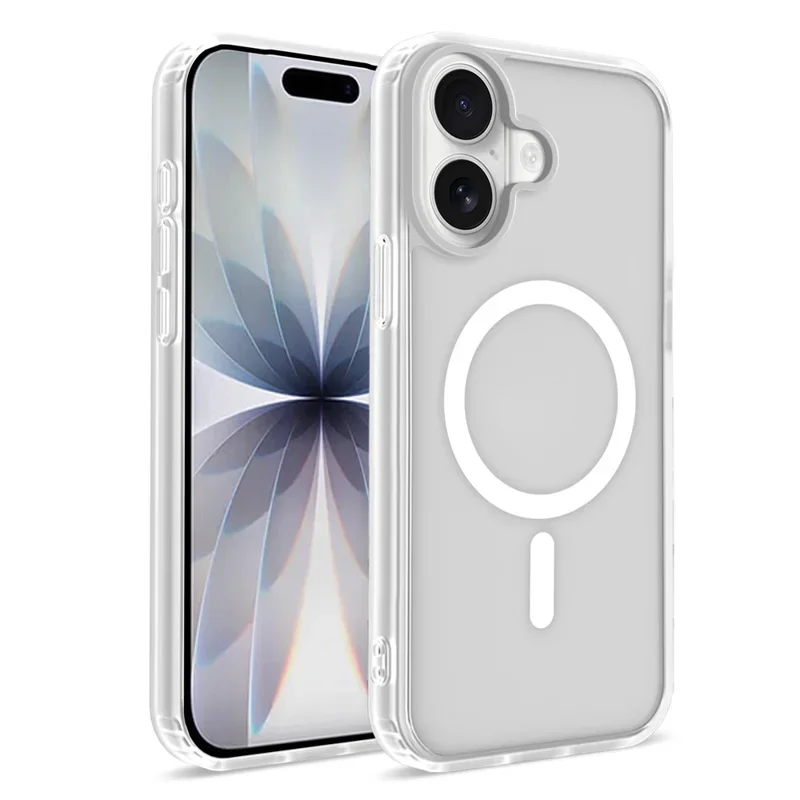 Frostat halvtransparent magnetiskt skal för iPhone 17 Frostat halvtransparent magnetiskt skal för iPhone 17