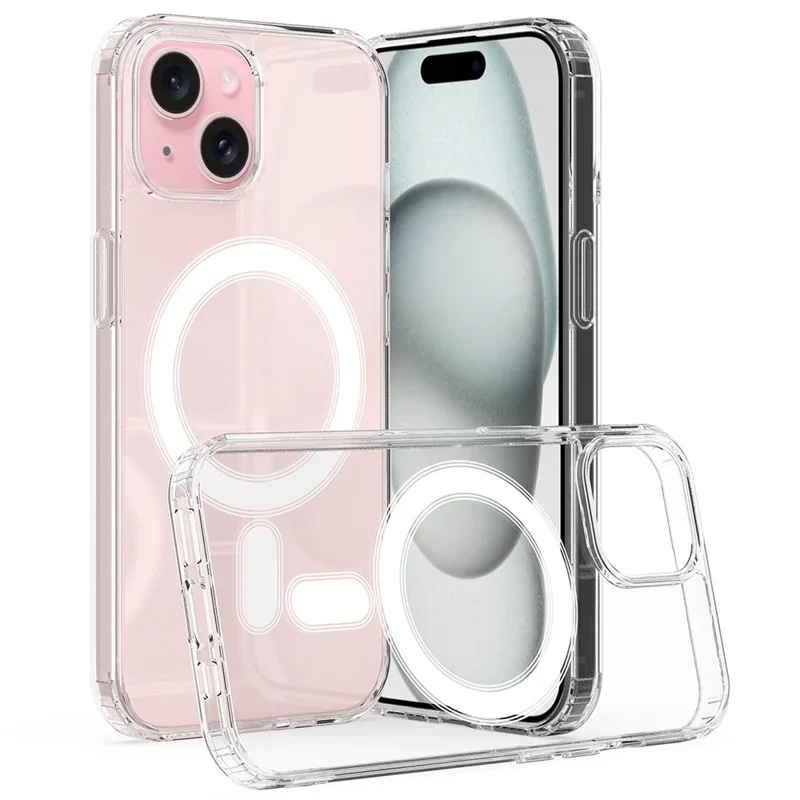 Transparent MagSafe-skal för iPhone 15 Plus Transparent MagSafe-skal för iPhone 15 Plus