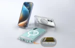 Transparent Torras Pstand MagSafe-skal med ställ för iPhone 16 Pro Max